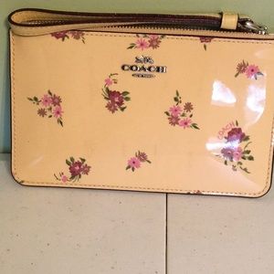 Coach wristlet with inside pocket